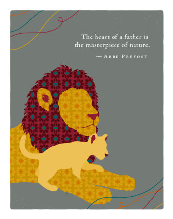 Positively Green Greeting Cards: Father's Day - The heart of a father is the masterpiece (Pack of 6) Merchandise by Compendium