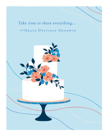 Positively Green Greeting Cards: Wedding - Take time to share everything (Pack of 6) Merchandise by Compendium