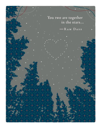 Positively Green Greeting Cards: Wedding - You two are together in the stars (Pack of 6) Merchandise by Compendium