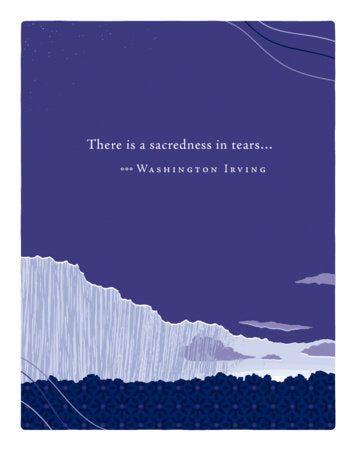 Positively Green Greeting Cards: Sympathy - There is a sacredness in tears (Pack of 6) Merchandise by Compendium