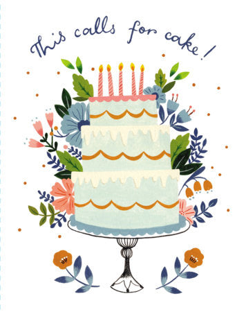 Love Muchly Greeting Cards: Birthday - This calls for cake (Pack of 6) Merchandise by Compendium