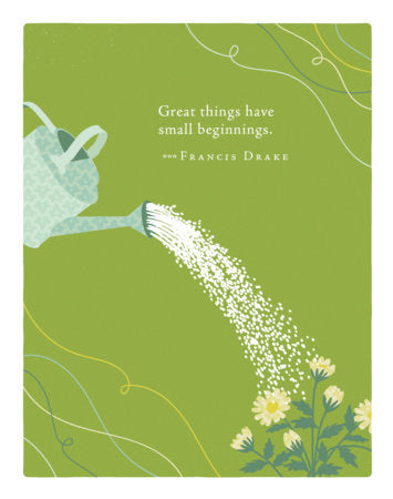 Positively Green Greeting Cards: Baby Shower - Great things have small beginnings (Pack of 6) Merchandise by Compendium