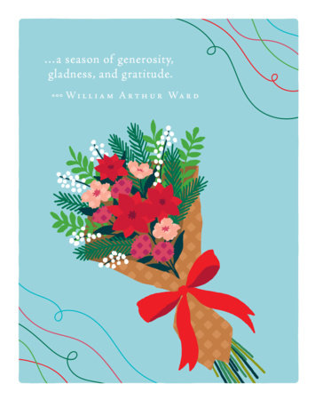 Positively Green Greeting Cards: Holiday - A season of generosity, gladness, (Pack of 6) Merchandise by Compendium
