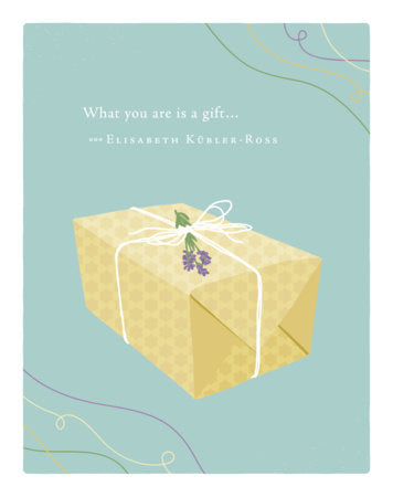 Positively Green Greeting Cards: Thank You - What you are is a gift (Pack of 6) Merchandise by Compendium