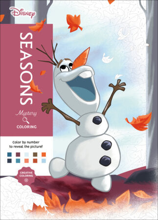Disney Mystery Coloring: Seasons Paperback by Disney; Illustrated by William Bal