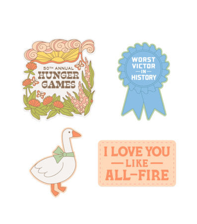The Hunger Games: Sunrise on the Reaping Stickers - Sticker Set of 4 Paperback by Out of Print