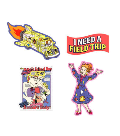 The Magic School Bus Stickers - Sticker Set of 4 Paperback by Out of Print