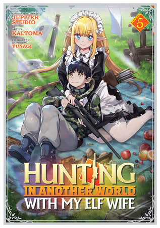 Hunting in Another World With My Elf Wife (Manga) Vol. 5 Paperback by Jupiter Studio; Illustrated by kaltoma; Character Designs by Yunagi