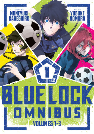 Blue Lock Omnibus 1 (Vol. 1-3) Paperback by Story by Muneyuki Kaneshiro; Art by Yusuke Nomura