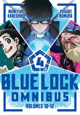 Blue Lock Omnibus 4 (Vol. 10-12) Paperback by Story by Muneyuki Kaneshiro; Art by Yusuke Nomura