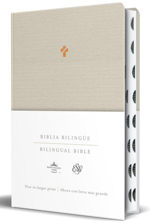 Biblia Bilingüe Reina Valera 1960/ESV letra grande tapa dura tela con índice / Bilingual Bible ESV/RVR 1960 Large Print Cloth Hardcover with Index Hardcover by Reina Valera Revisada 1960