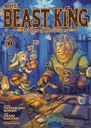 The Beast King: Master of Medicines Vol. 3 Paperback by Tatsukazu Konda; Illustrated by Asahi Sakano; Character Designs by Momochichi