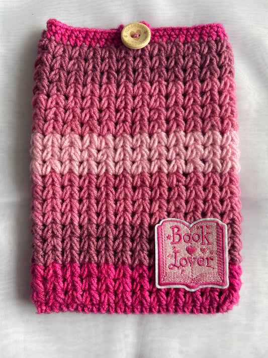 Handmade Crochet Booksleeve / Kindle or Tab Sleeve