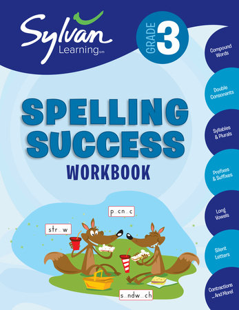3rd Grade Spelling Success Workbook Paperback by Sylvan Learning