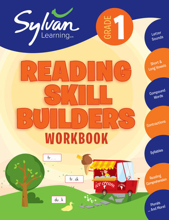 1st Grade Reading Skill Builders Workbook Paperback by Sylvan Learning