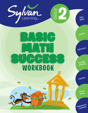 2nd Grade Basic Math Success Workbook Paperback by Sylvan Learning
