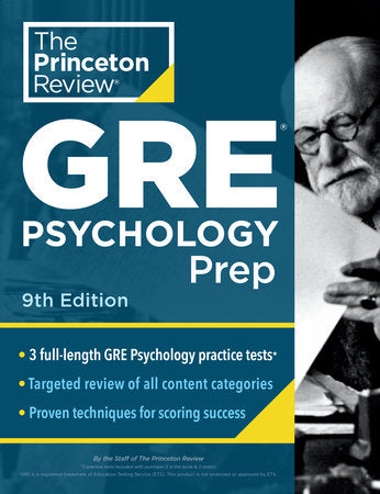 Princeton Review GRE Psychology Prep, 9th Edition Paperback by The Princeton Review