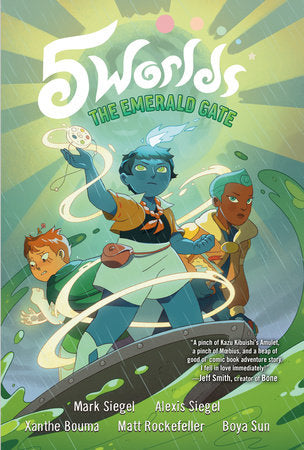 5 Worlds Book 5: The Emerald Gate Paperback by Mark Siegel and Alexis Siegel; Illustrated by Xanthe Bouma, Matt Rockefeller and Boya Sun