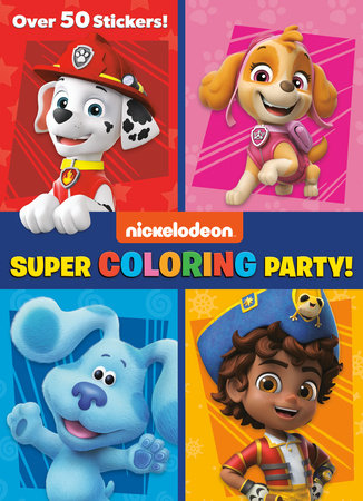 Super Coloring Party! (Nickelodeon) Paperback by Golden Books; illustrated by Golden Books