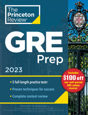 Princeton Review GRE Prep, 2023 Paperback by The Princeton Review