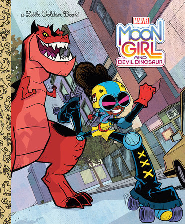 Moon Girl and Devil Dinosaur Little Golden Book (Marvel) Hardcover by Frank Berrios