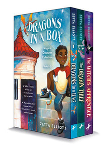 Dragons in a Box Boxed Set by Zetta Elliott; illustrated by Geneva B and Cherise Harris