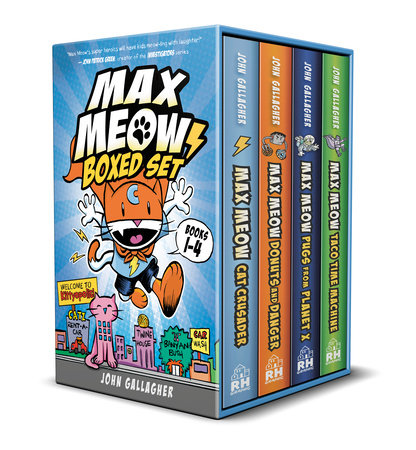 Max Meow Boxed Set: Welcome to Kittyopolis (Books 1-4) Boxed Set by John Gallagher