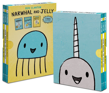 Narwhal and Jelly Box Set (Paperback Books 1, 2, 3, AND Poster) Boxed Set by Ben Clanton