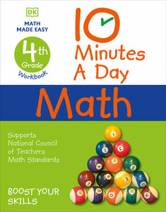10 Minutes a Day Math, 4th Grade Paperback by Carol Vorderman
