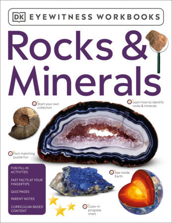 Eyewitness Workbooks Rocks & Minerals Paperback by DK