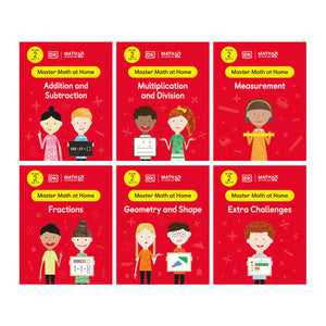Math - No Problem! Collection of 6 Workbooks, Grade 2 Ages 7-8 Paperback by Math - No Problem!