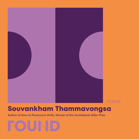 Found: Poems Paperback by Souvankham Thammavongsa