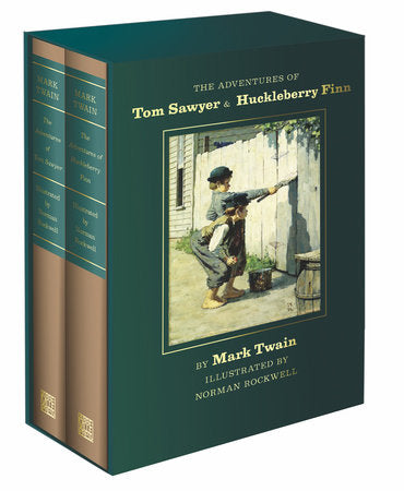 The Adventures of Tom Sawyer and Huckleberry Finn Hardcover by Mark Twain; Norman Rockwell