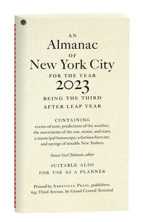 An Almanac of New York City for the Year 2023 Paperback by Susan Gail Johnson