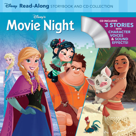 Disney's Movie Night ReadAlong Storybook and CD Collection Paperback by Disney Books