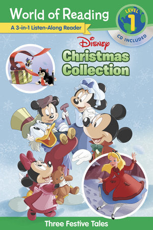 World of Reading: Disney Christmas Collection 3-in-1 Listen-Along Reader-Level 1 Paperback by Disney Books