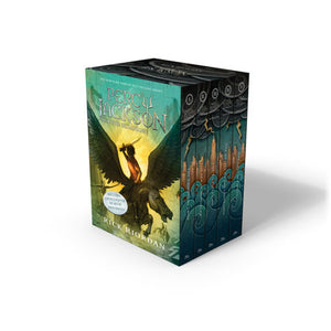 Percy Jackson and the Olympians 5 Book Paperback Boxed Set (w/poster) Boxed Set by Rick Riordan