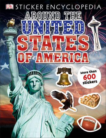 Sticker Encyclopedia Around the United States of America Paperback by DK