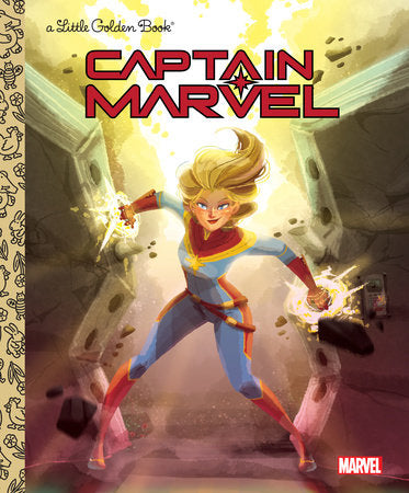 Captain Marvel Little Golden Book (Marvel) Hardcover by John Sazaklis; illustrated by Penelope R. Gaylord