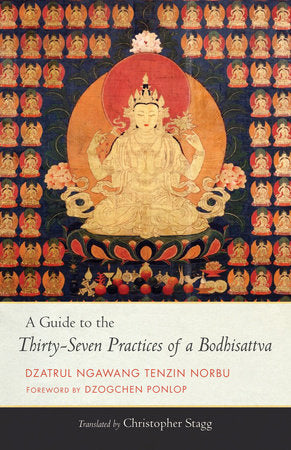 A Guide to the Thirty-Seven Practices of a Bodhisattva Hardcover by Dzatrul Ngawang Tenzin Norbu; foreword by Dzogchen Ponlop; translated by Christo pher Stagg