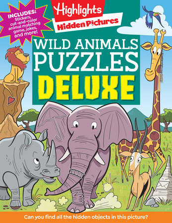 Wild Animals Puzzles Deluxe Paperback by Highlights