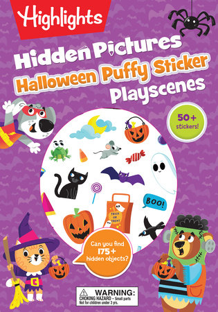Halloween Hidden Pictures Puffy Sticker Playscenes Paperback by Highlights
