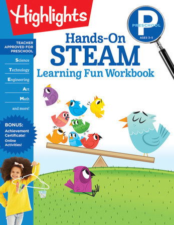 Preschool Hands-On STEAM Learning Fun Workbook Paperback by Highlights Learning