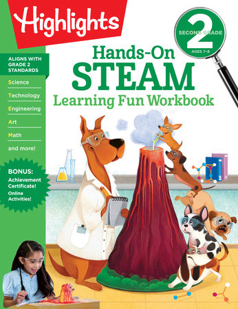 Second Grade Hands-On STEAM Learning Fun Workbook Paperback by Highlights Learning