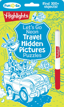 Let's Go Neon Travel Hidden Pictures Puzzles Paperback by Highlights