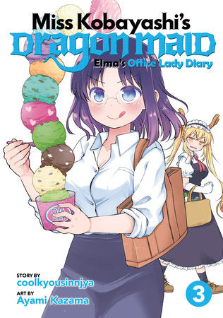 Miss Kobayashi's Dragon Maid: Elma's Office Lady Diary Vol. 3 Paperback by coolkyousinnjya; Illustrated by Ayami Kazama