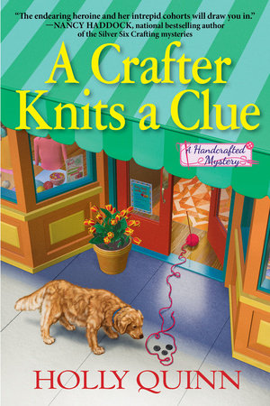 A Crafter Knits a Clue Hardcover by Holly Quinn