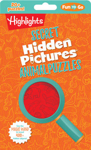 Secret Hidden Pictures® Animal Puzzles Paperback by Highlights