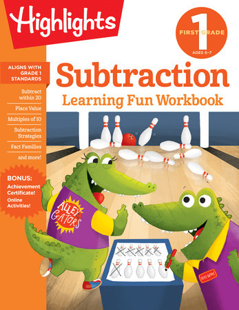 First Grade Subtraction Paperback by Highlights Learning