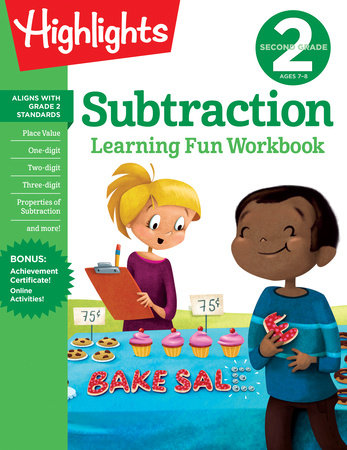 Second Grade Subtraction Paperback by Highlights Learning